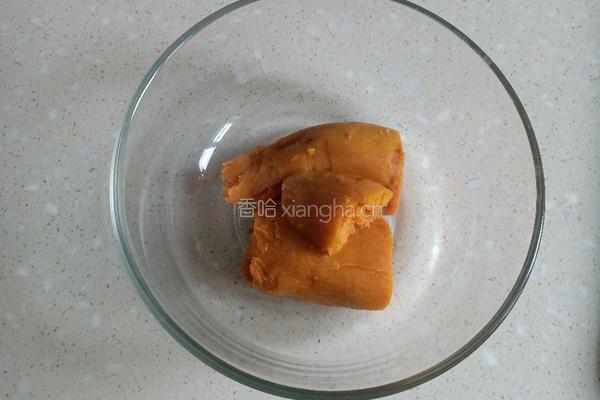 红薯糯米丸子的做法图解1