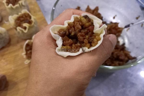 肉末火腿烧麦的做法图解15