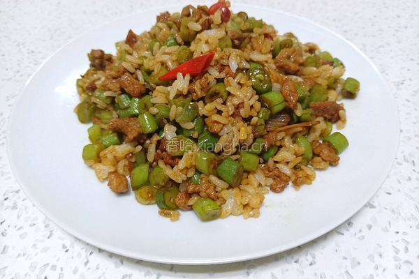 肉沫豆角拌饭的做法图解10