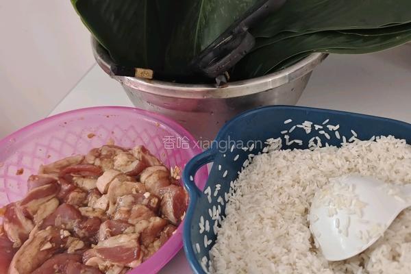 大米猪肉粽的做法图解11
