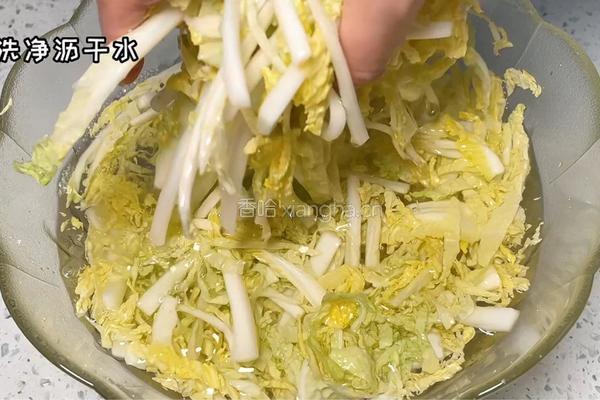 凉拌娃娃菜的做法图解3
