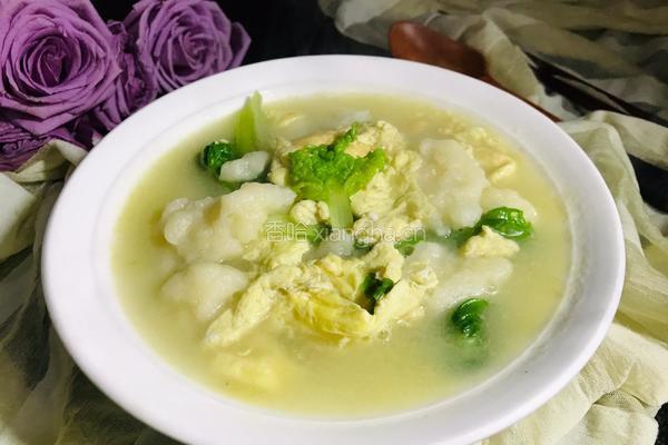 青菜鸡蛋面疙瘩的做法图解9