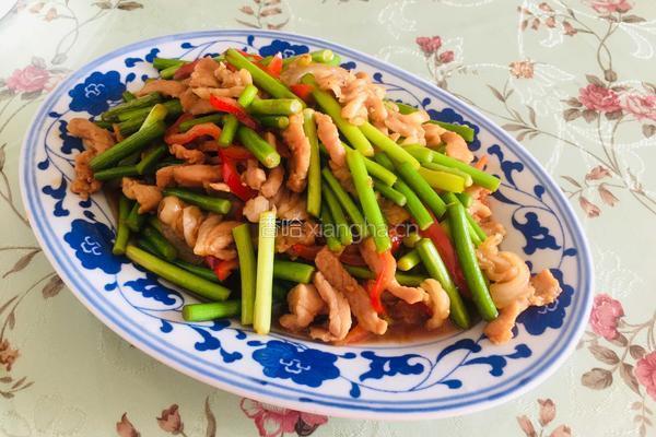 蒜苔过油肉
