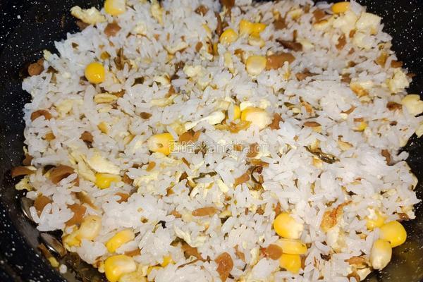 外婆菜蛋炒饭的做法图解7