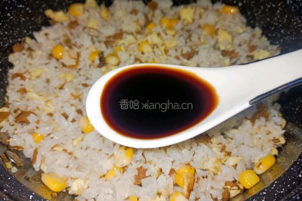 外婆菜蛋炒饭的做法图解9