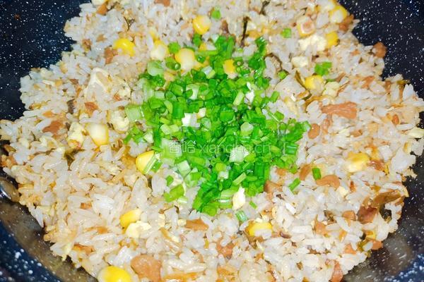 外婆菜蛋炒饭的做法图解10