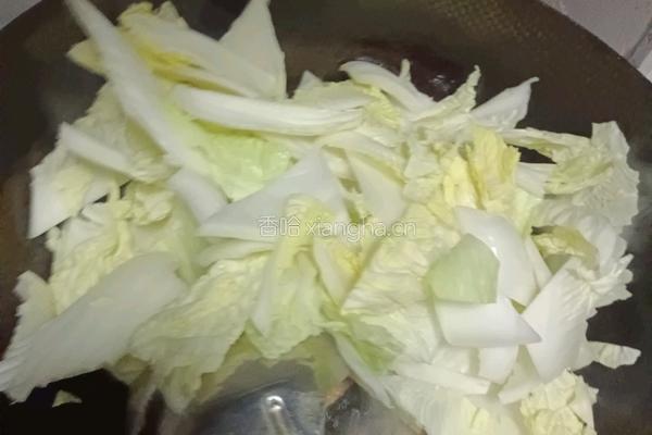 猪肉大白菜炖冻豆腐的做法图解6