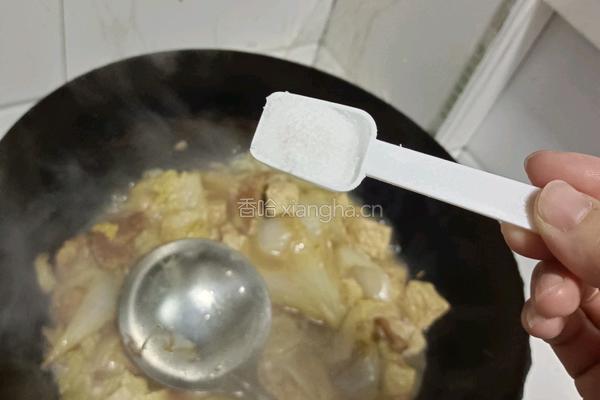 猪肉大白菜炖冻豆腐的做法图解10