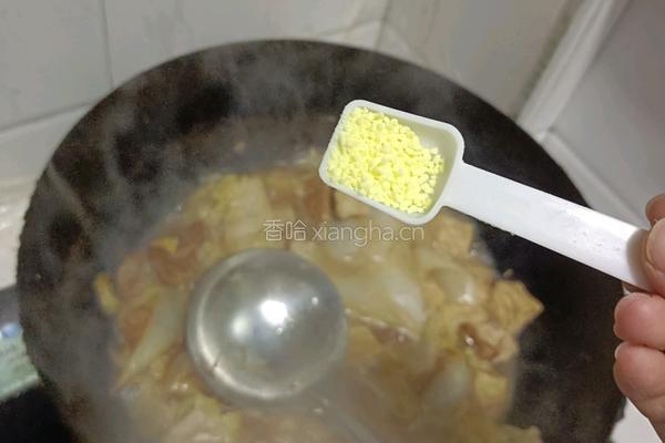 猪肉大白菜炖冻豆腐的做法图解11