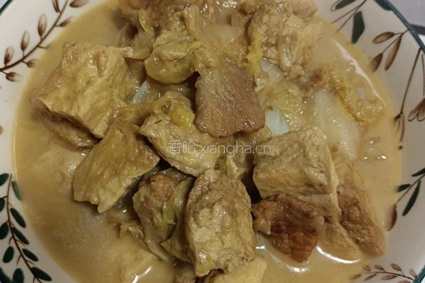 猪肉大白菜炖冻豆腐的做法图解12