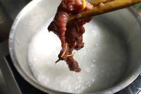 牛肉青菜粥的做法图解7
