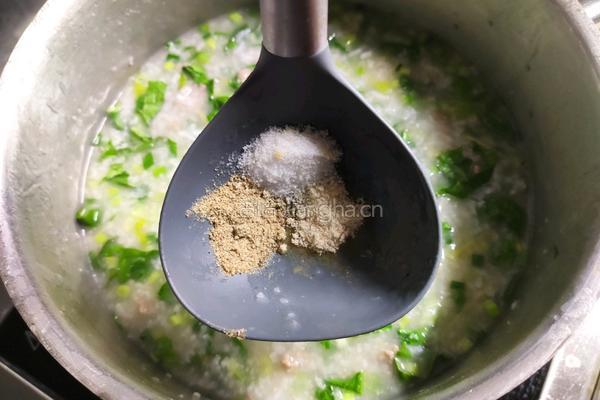 牛肉青菜粥的做法图解9