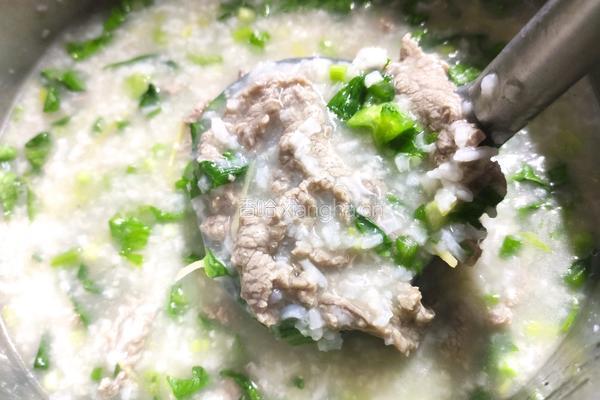 牛肉青菜粥的做法图解10