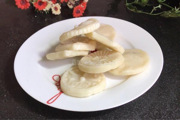 青菜炒印儿粑的做法图解1