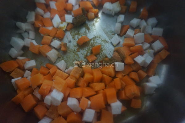 怀石红白咖喱杂粮饭的做法图解2