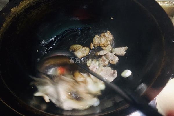 菜花炒肉片的做法图解4