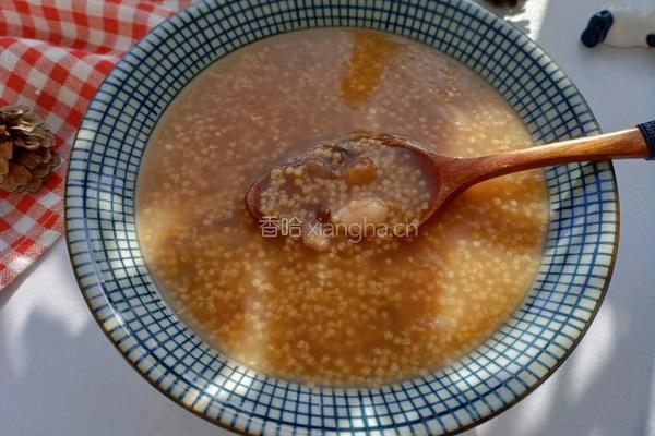 红豆花生小米粥的做法图解7