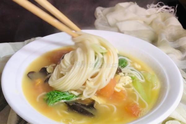木耳番茄汤面的做法图解10