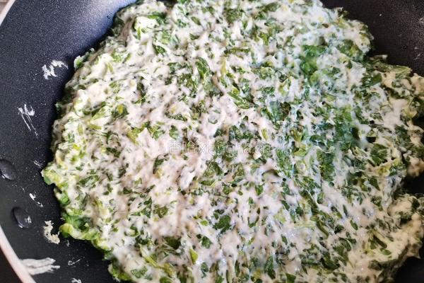 芹菜叶小饼的做法图解9