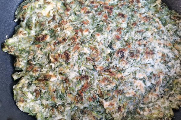 芹菜叶小饼的做法图解11