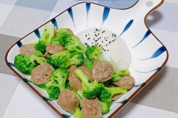 牛肉丸西兰花盖饭的做法图解12