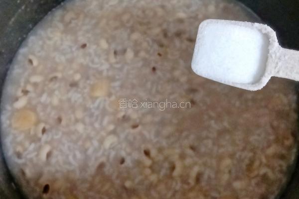 大米糙米眉豆粥的做法图解9