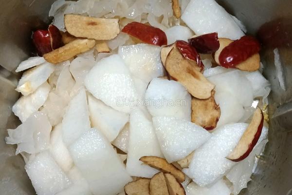 银耳雪梨双米糊的做法图解6