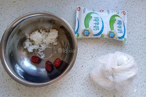 大米红枣糯米饼的做法图解2