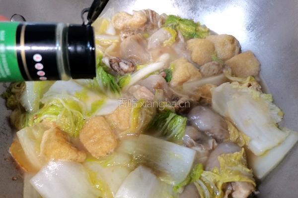 豆泡焖白菜的做法图解6