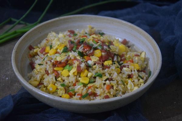 培根蛋炒饭的做法图解10