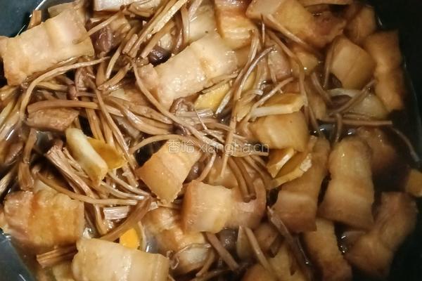 茶树菇红烧肉盖饭的做法图解10