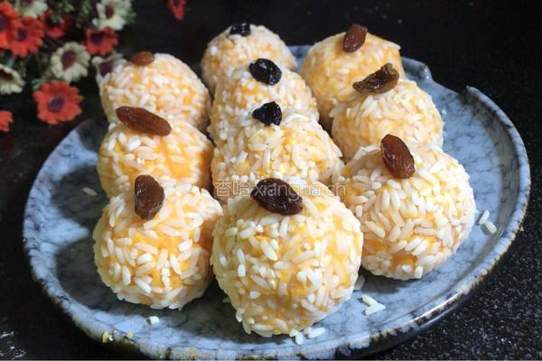 芝士红薯珍珠丸子的做法图解8