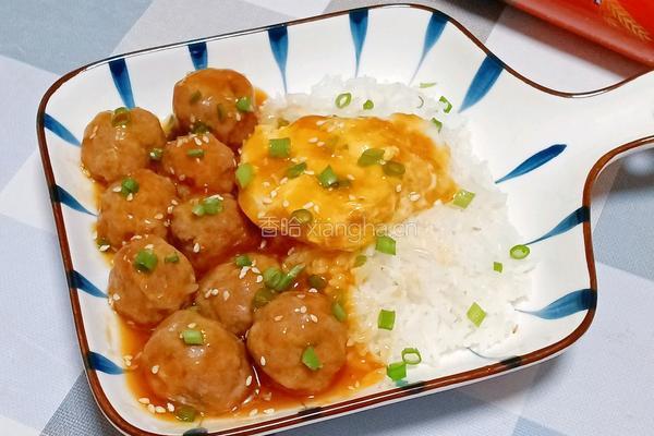 糖醋肉丸鸡蛋饭的做法图解11