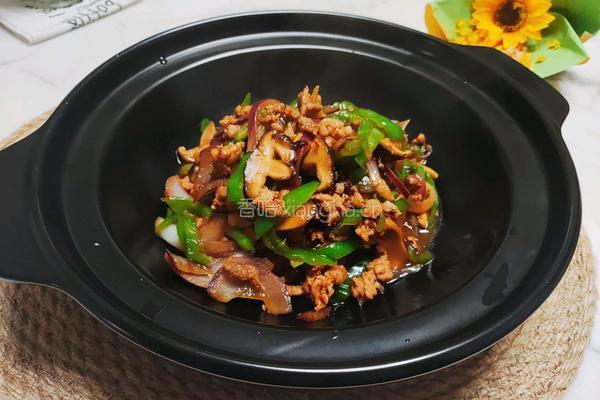 香菇肉沫炒辣椒的做法图解6