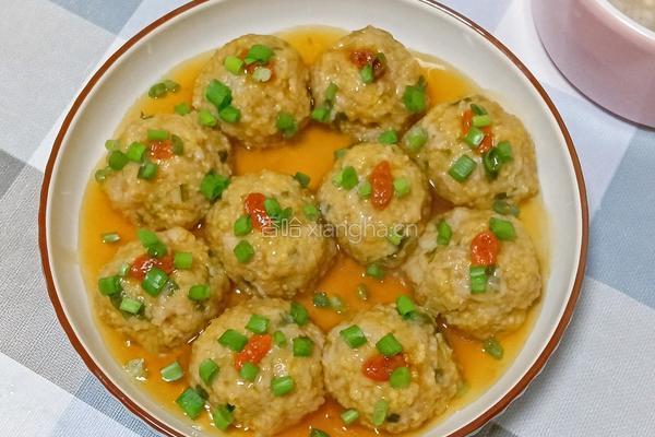小米蒸肉丸