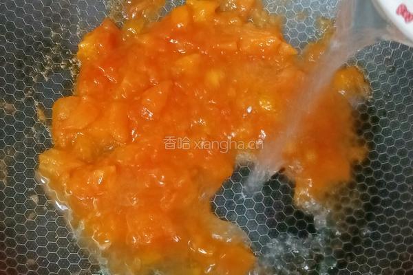 番茄浓汤丸子盖饭的做法图解7