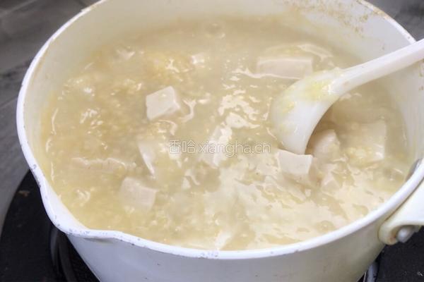 芹菜豆腐粥的做法图解7