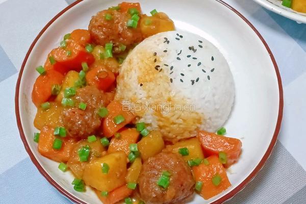 土豆萝卜肉丸盖饭的做法图解11