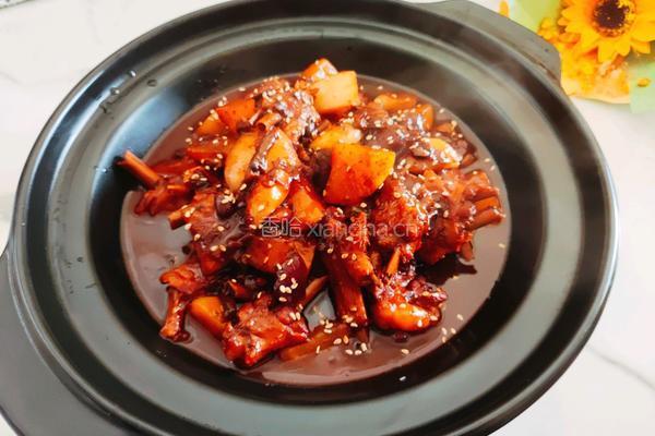 酱香鸭翅炖萝卜的做法图解10