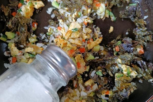 海苔炒饭的做法图解9