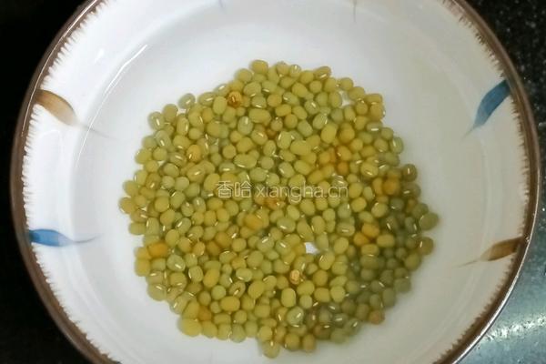 绿豆雪梨米糊的做法图解2