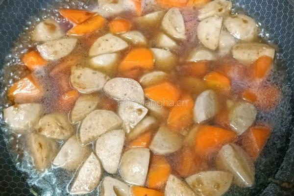 猪肉丸胡萝卜盖饭的做法图解8