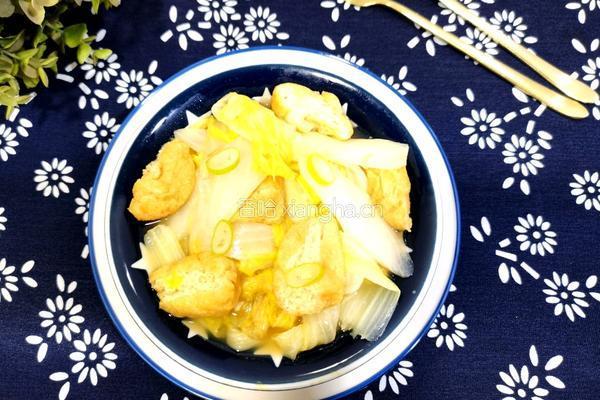 豆泡焖白菜的做法图解7
