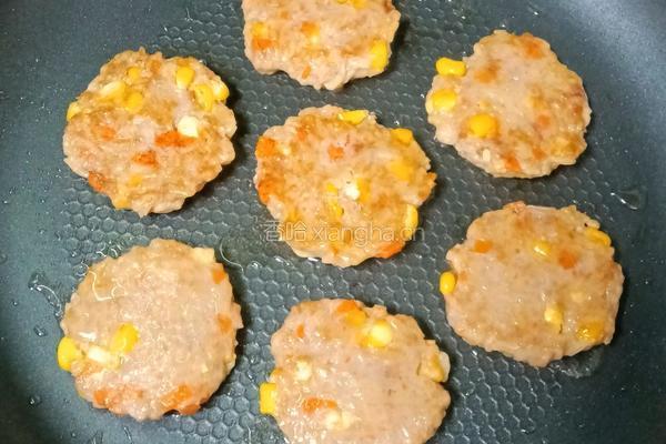 米饭时蔬猪肉饼的做法图解10