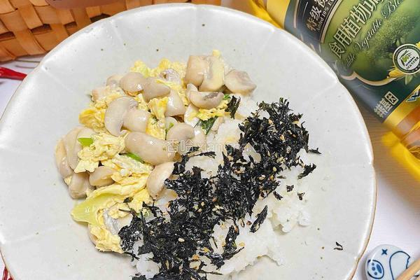 口蘑鸡蛋盖饭的做法图解13