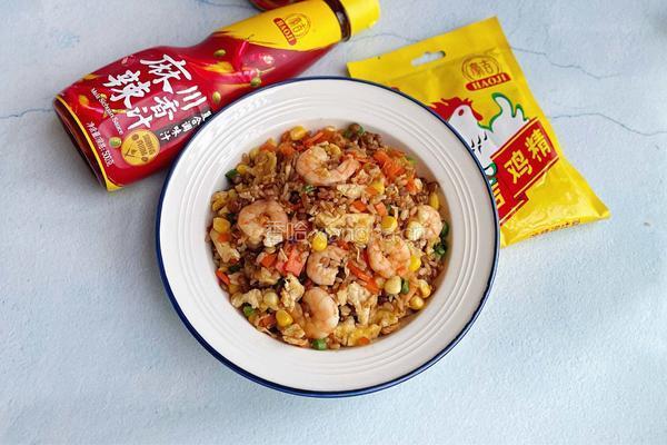 虾仁鸡蛋炒饭的做法图解13