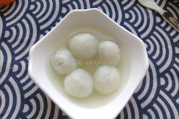 大米黑芝麻汤圆的做法图解1