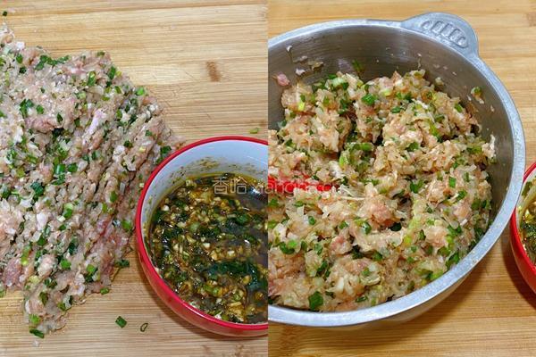 猪肉萝卜馅三色饺子的做法图解9