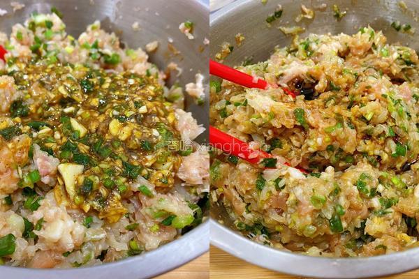 猪肉萝卜馅三色饺子的做法图解10