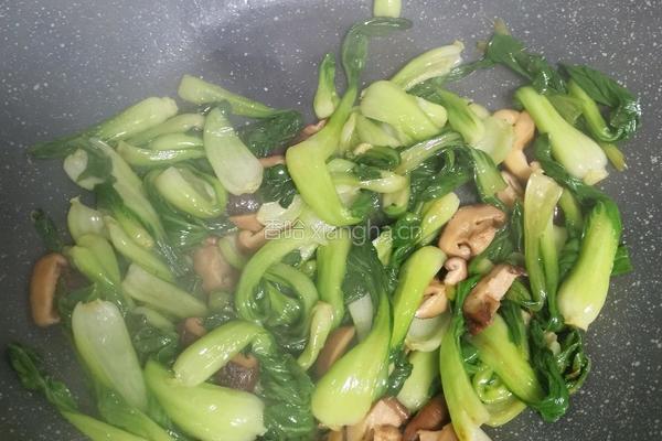 耗油香菇青菜的做法图解5